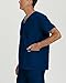 Landau Essentials Relaxed Fit 5-Pocket V-Neck Scrub Top for Men 7489
