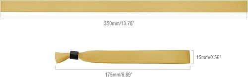 Miniatura 2 de Paquete de 100 pulseras de tela para eventos, pulseras de color, actividades de festivales de música, fiesta de club, Oktoberfest, pulsera de