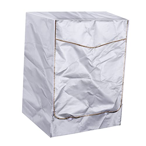 Gadpiparty 洗濯機のダストカバー ポータブル洗濯機と乾燥機 ドライヤーベントクリーナーキット ウォッシャーホース 水ホースワッシャー 洗濯機カバー保護 オックスフォード布 Silver