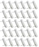 Hyamass 30pcs Plastic Head Double Pins Furniture Chair Leg Feet Pads Glide Nails Bed Skirt Holding Pins