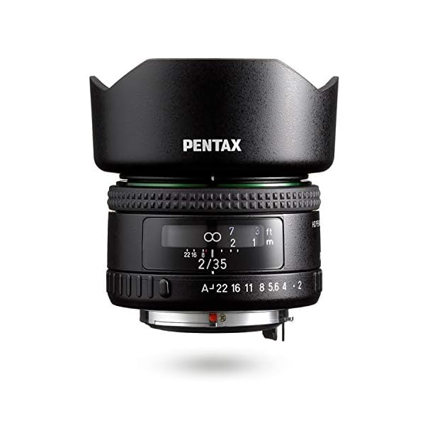 HD PENTAX-FA35mmF2 22190 Vielseitiges Weitwinkelobjektiv Die neueste HD-Beschichtung minimiert Streulicht und Geisterbilder Anti-Flecken-Beschichtung Neues Außendesign Hybride asphärische Linse
