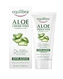 equilibra cuidado facial, crema facial antienvejecimiento a base de aloe vera con efecto hidratante, calmante y protector para prevenir las arrugas y los signos de envejecimiento, 50 ml