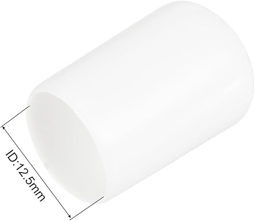 Miniatura 6 de uxcell 25 tapas de goma de 0.787 in de vinilo de identificación redonda tapa tapa de rosca de tornillo protectores negro