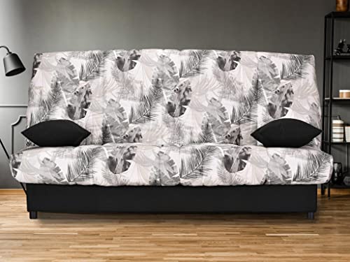 Vente-unique - Canapé Convertible clic-clac en Tissu FARWEST avec Coffre...
