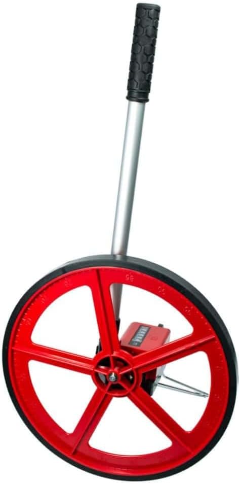 Arbor Scientific Deluxe Trundle Wheel with Metered Counter, Heavy-Duty Construction, Telescoping Handle and Carrying Case
