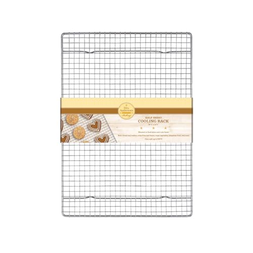 Mrs. Anderson’s Baking Professional Half Sheet Baking and Cooling Rack, 16.5 x 11.75-Inches