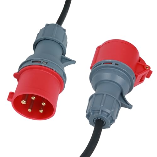 Btstil CEE Adapter 32A auf 16A, Kupplung 5-polig, 5x2,5mm² Gummischlauchleitung, Anschlusskabel, Schuko Kupplung IP44 (5-polig)