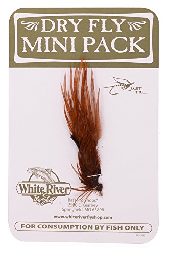 White River Fly Shop Dry Fly Hackle Mini Packs - Size 16 and 18
