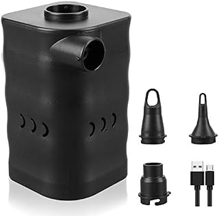 Deeplee Electric Pump Rechargeable Air Pump Quick-Fill Electric Inflator for Paddling Pool Air bed Inflatables, Inflator Deflator 2-in-1 for Indoor Outdoor Camping