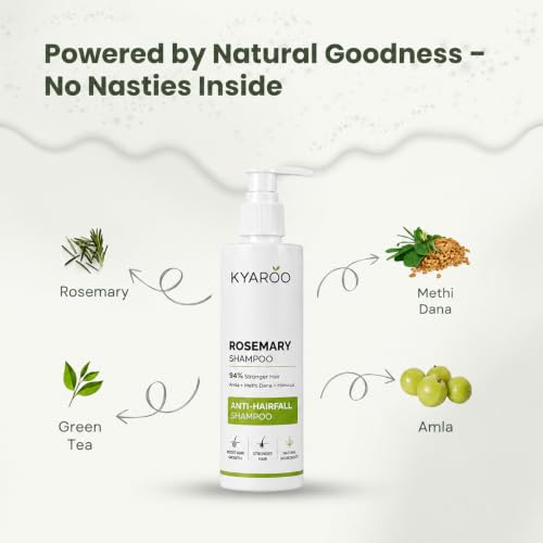 Image of Rosemary Shampoo for Men & Women | Enriched with Rosemary Extract | Hair Strengthening & Nourishing Shampoo | Sulfate & Paraben Free | For Stronger, Healthier-Looking Hair | 200 ml