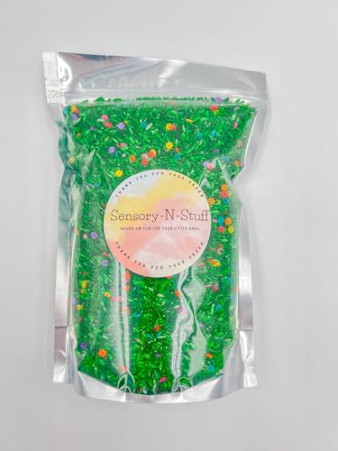 Image of Sensory Bin Filler for Sensory Table - Colored Rice for Sensory Play (Flower Rice)