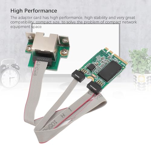 Tarjeta de red M.2 A + E de Gigabit Ethernet con puerto único RJ45 y chip I210AT para computadoras industriales miniatura 5