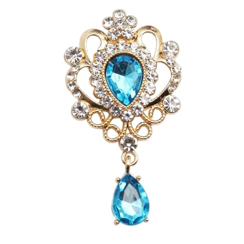Broche à dos plat sertie de strass pour la création de broches et bijoux de mode