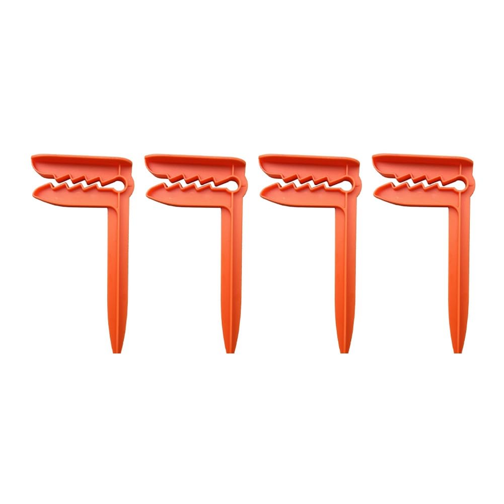 CTRLZS 4PCS Beach Towel Clip Camping Mat Clip Outdoor Clothes Pegs for Sheet Holder Towel Clips Clamp Orange