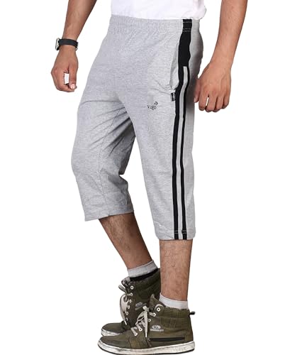 Image of VEGO Mens Cotton Three by Fourth, 3 /4, Capri, Three Quarter Plus Size
