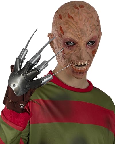 Funidelia Guante con cuchillas de asesino para hombre. Accesorios de disfraces para adultos para fiestas, Carnaval y Halloween