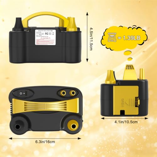 Image of chamvis Balloon Pump Electric, Balloon Air Pump Inflate Pump for Balloons: Blower Machine for Fast and Easy Filling Balloons
