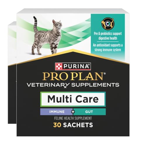 Purina Pro Plan Veterinary Cat Supplements Multi Care Feline Supplement – Digestive Probiotics for Cats – Immune Support Cat Supplement - 30 ct. Box (Pack of 2) - image 1