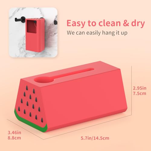 Image of Faucet Cover Bathtub Baby Spout Cover Soft,Bath Faucet Cover for Baby's and Kid's Safety (Watermelon)