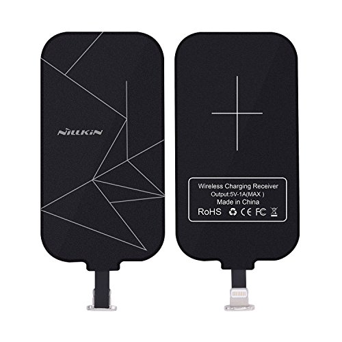 Image of Nillkin Magic Tag for Apple iPhone 5 / 5S / 6 /7 / 8 Converts Them for Qi Enabled Wireless Charging Lightning Port Short Version Charge Receiver Black Color