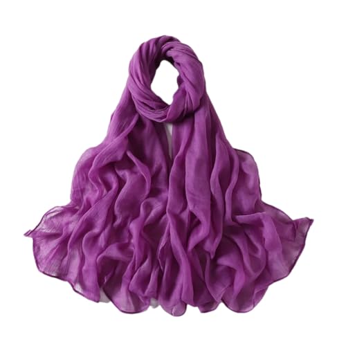 Hijab voile écharpe unie chaud anti-courants d'air, pashmina 90x180 cm couvrant
