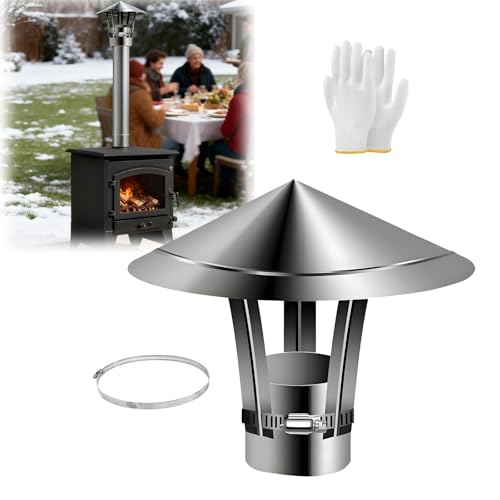 Tapa de lluvia para chimenea y ventilación de tejado exterior 2