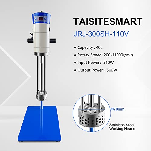 High Speed Homogenizer Lab Disperser Emulsifier Capacity 40L 200-11000R/Min 510W Digital Display Blender 220V #TOP1