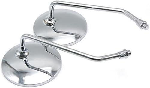 Miniatura 2 de Espejos laterales para Ducati - Espejos retrovisores de motocicleta, espejos redondos para motocicleta, 2 piezas de vástago largo para motocicleta,