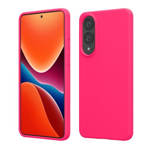 kwmobile Cover per Samsung Galaxy S25 Edge Custodia - Back Case per Smartphone in Silicone TPU - Protezione Gommata - rosa shocking