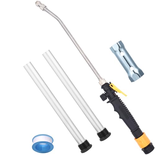5Pack RV Water Heater Anode Rod & Flush Wand & Element Socket - 9.25'L x 3/4'NPT Thread Magnesium Rod for Suburban, Mor-Flo, Camper Hot Water Tank Cleaning Rinser with Dual Hex Wrench Removal Tool
