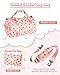 Vogewood Summer Gift for Teen Girl, Girls Gym Bag, Kids Personalized Weekend Duffel Bags with Shoe Compartment, Initial Travel Tote with Makeup Bag, Pink Gifts for 3 4 5 6 7 Year Old Kid (Letter T)