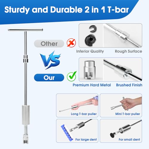 Image of Car Dent Puller, Car Dent Removal Tool Kit for Auto Door Dings