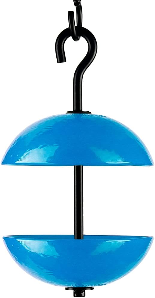 ( similar to stock photo) M385-200 Double Hanging Poppy Feeder, Bluebird Blue (Bluebird Blue)
