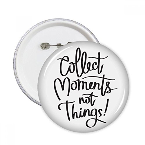 Badge bouton DIYthinker Moments pour customiser vos vêtements et sacs en toile Lot de 5