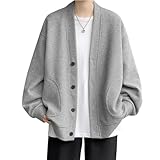 カーディガン メンズ 秋服 冬服 無地 オシャレ ボタン カジュアル 大きいサイズ 和風 Vネックジャケット シンプル オシャレ 防風 防寒 暖かい メンズ カーディガン