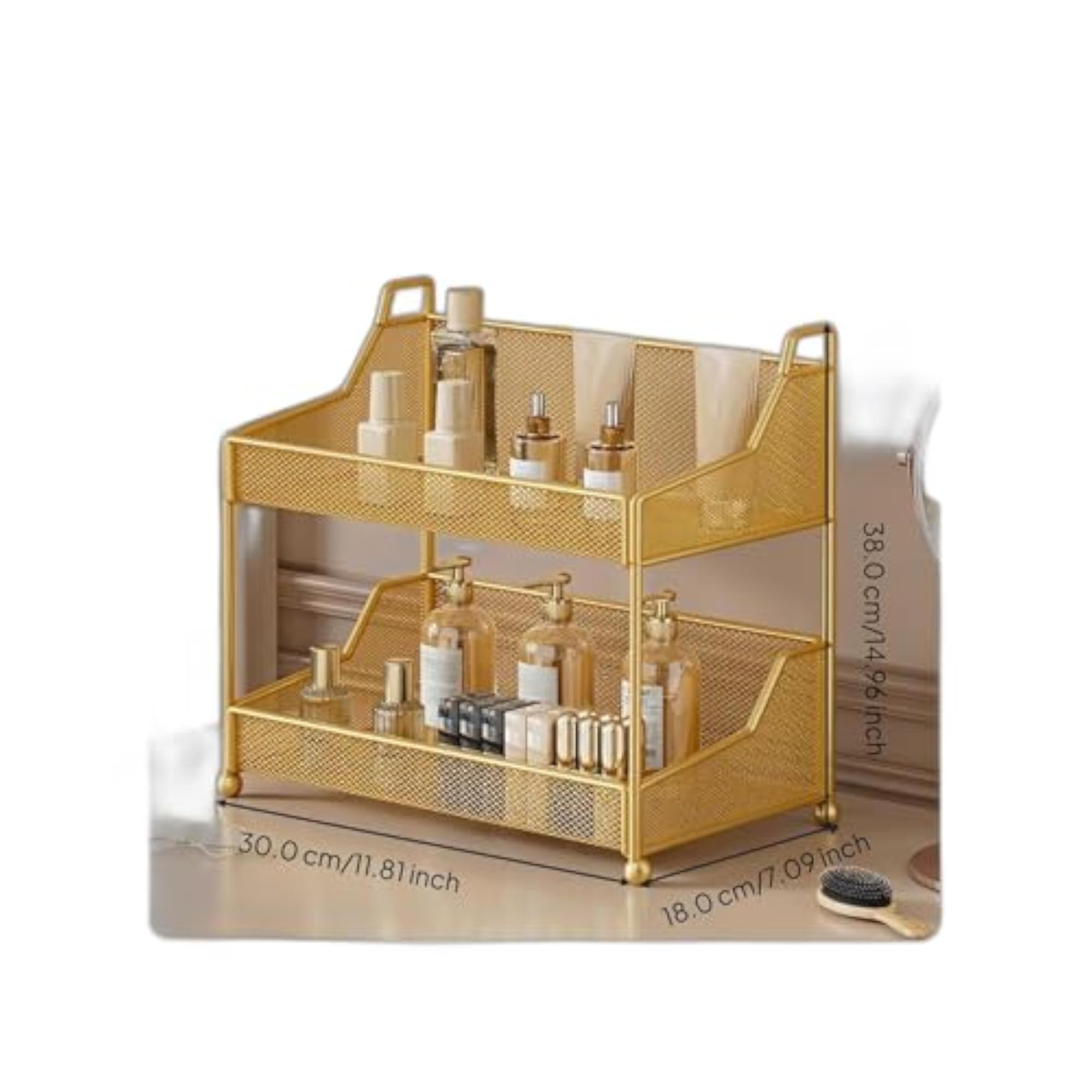 Multi-Function 3 Tier Makeup Organizer, Clear Cosmetic Storage