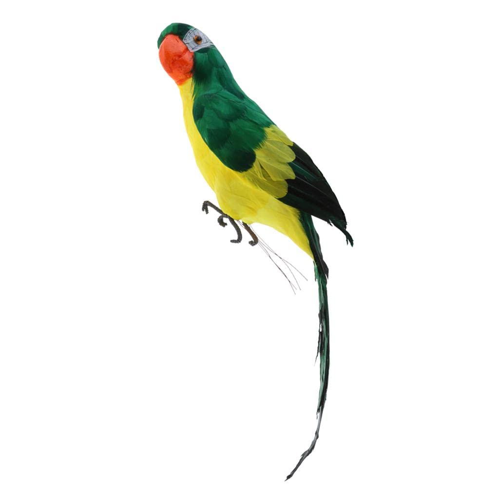 Oiseau en Plumes Réalistes Haute Finition pour Décoration d'Intérieur