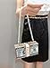 Luxury Women Crystal Money USD Bags Diamond Evening Bag Party Purse Clutch Bags Wedding Dinner Purses Handbags Dollar Design (Green+A pearl chain+A metal chain)