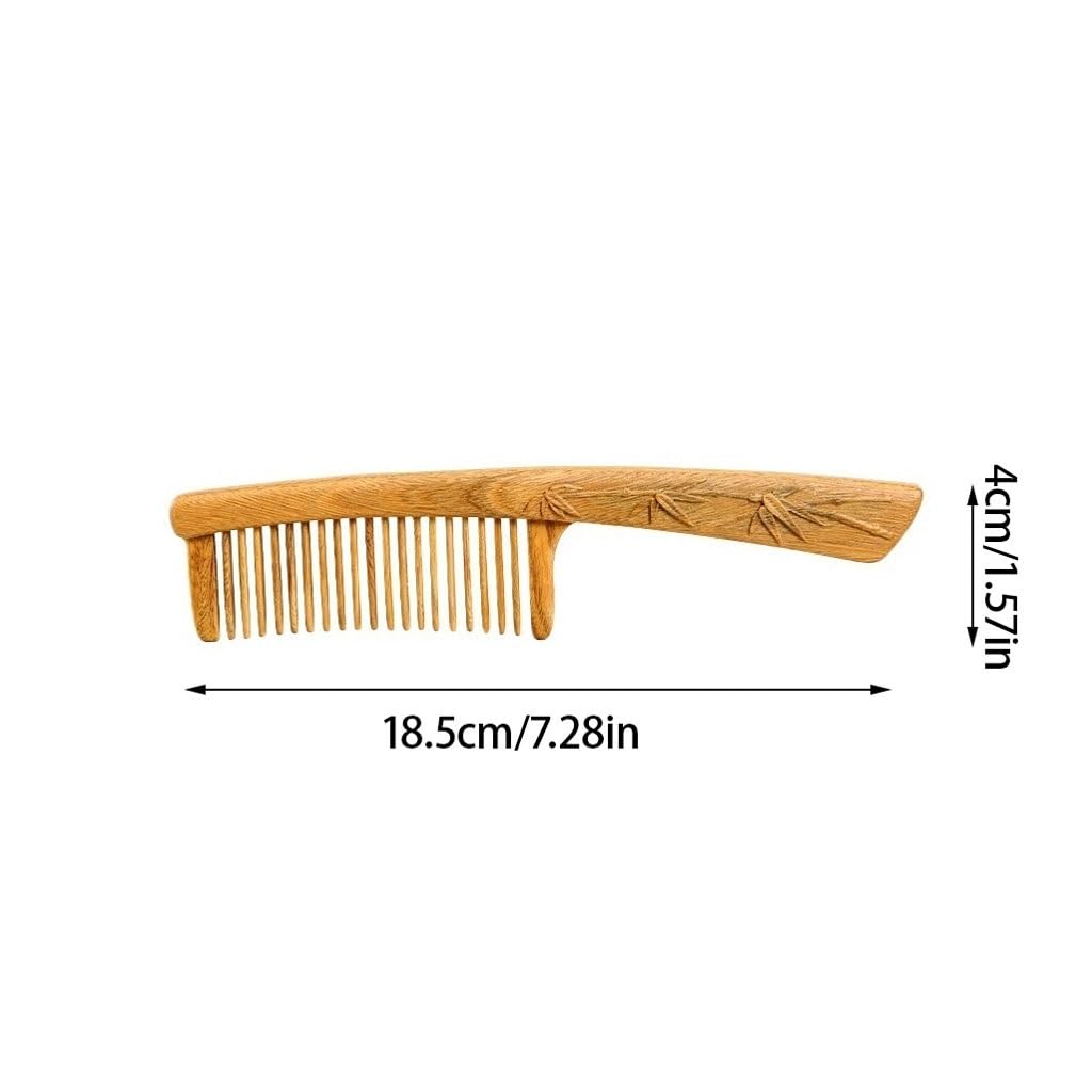 Peine para Vestirse Peine for el cabello tallado en madera maciza, peine for el cabello rizado, peine for peinar, adecuado for cabello largo, cabello rizado, cabello mojado, etc. Peine para Desenredar