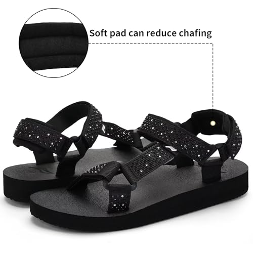 Image of Women's Original Sport Sandals Hiking Sandals with Arch Support Yoga Mat Insole Light Weight Outdoor Water Shoes