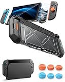 Dockable Coque Switch 2 Cette Switch 2 Dockable Housse permet une insertion directe dans la station d’accueil sans retirer la protection. La coque switch 2 assure un alignement précis des ports de charge et de ventilation, évitant toute résistance ou usure. Compatible avec les modes TV, portable et sur table, la switch 2 coque autorise le retrait des Joy-Con sans démontage.