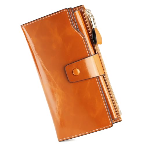 Yaluxe 11002152-1 Women'S Genuine Leather Wallet Rfid Blocking Multi Card Holder thumb #1