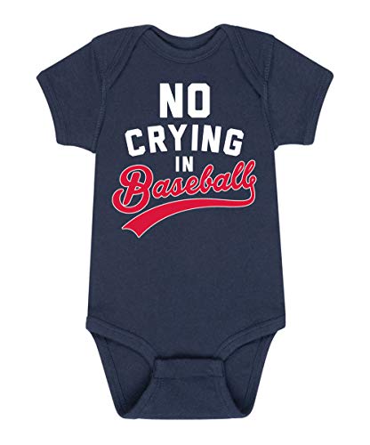 Image of Instant Message - No Crying In Baseball - Infant Baby One Piece