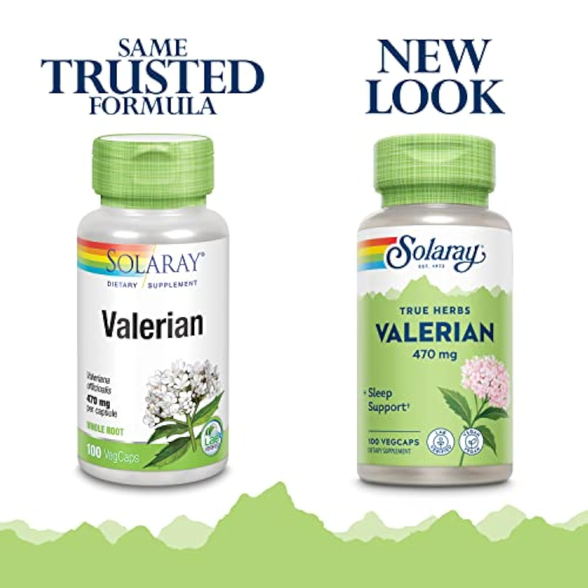 Valerian Root Capsules, 470 mg, 100 Count
