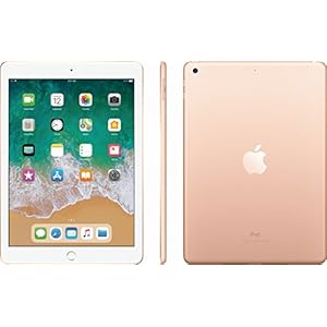 2018 Apple iPad (9.7-inch, WiFi + Cellular, 32GB) Gold (Renewed)