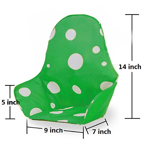 AT Seat Covers Cushion for IKEA Antilop Highchair, Washable Foldable Baby Highchair Cover IKEA Childs Chair Insert Mat Cushion(Dark Green)