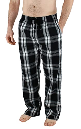 Comfy Club Mens Lightweight Soft Flannel PJ Pajama Sleep Bottoms Lounge Pants