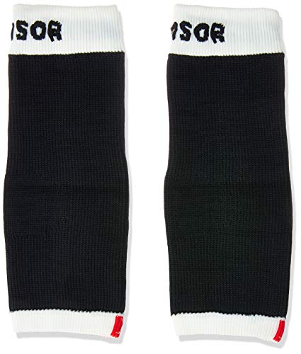 Tornozeleira sem Costura, Tensor, Adulto unissex, Preto, P