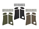 NDZ Performance Granulate Gun Grip Tape Compatible with Glock 17, 22, 24, 34, 35, 37 – Gen 4 – Flat Dark Earth – Textured Adhesive Grip – Made in USA