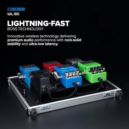 Sistema Inalámbrico para Instrumentos BOSS WL-50 | Sistema Inalámbrico Plug-and-Play para Cualquier Pedalboard | Tecnología Inalámbrica BOSS de Alta Velocidad | Opciones de Tono con Cable Dual | Alcance de Hasta 20 m miniatura 6
